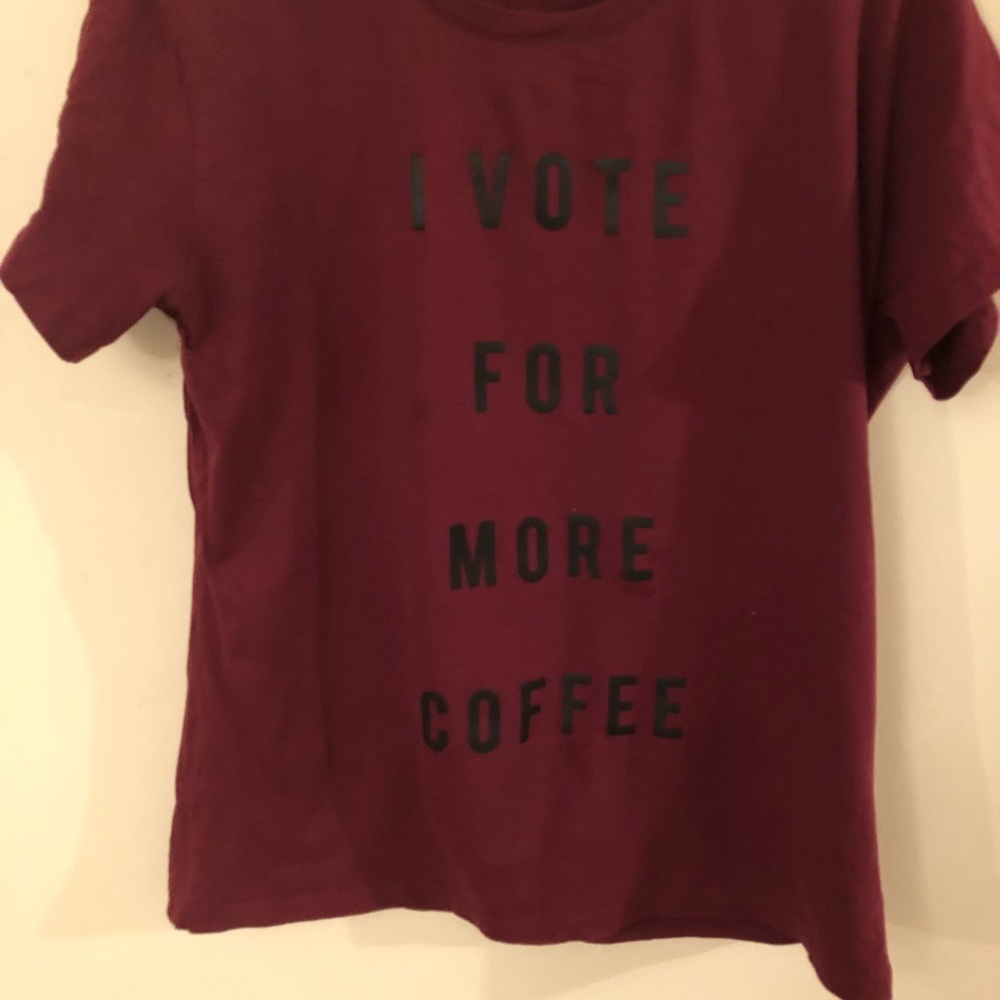 I Vote For Coffee Tee